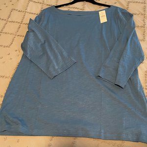 Loft Outlet Boat Neck 3/4 Sleeve Tee